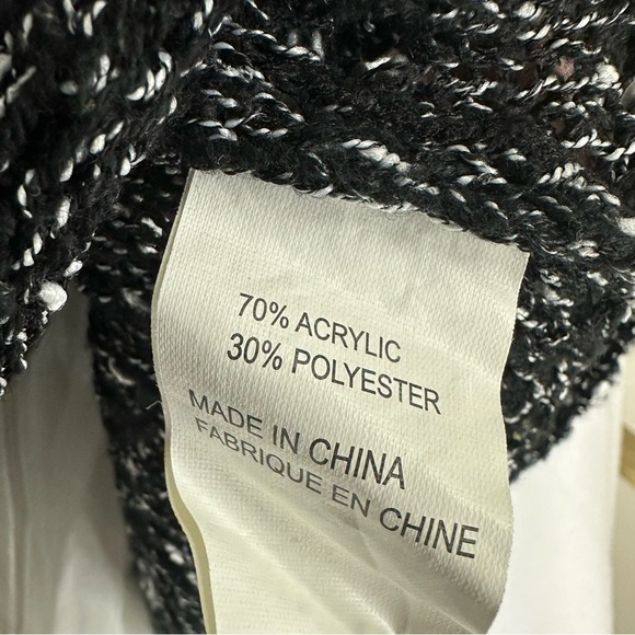 Katsumi Layered Long Sleeve Crewneck Pullover Knit Sweater S/M Gray - Picture 6 of 9